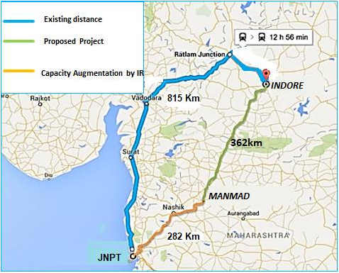 Pune To Indore Map India Plans 362Km Railway To Improve Connections With Largest Container  Port - Global Construction Review