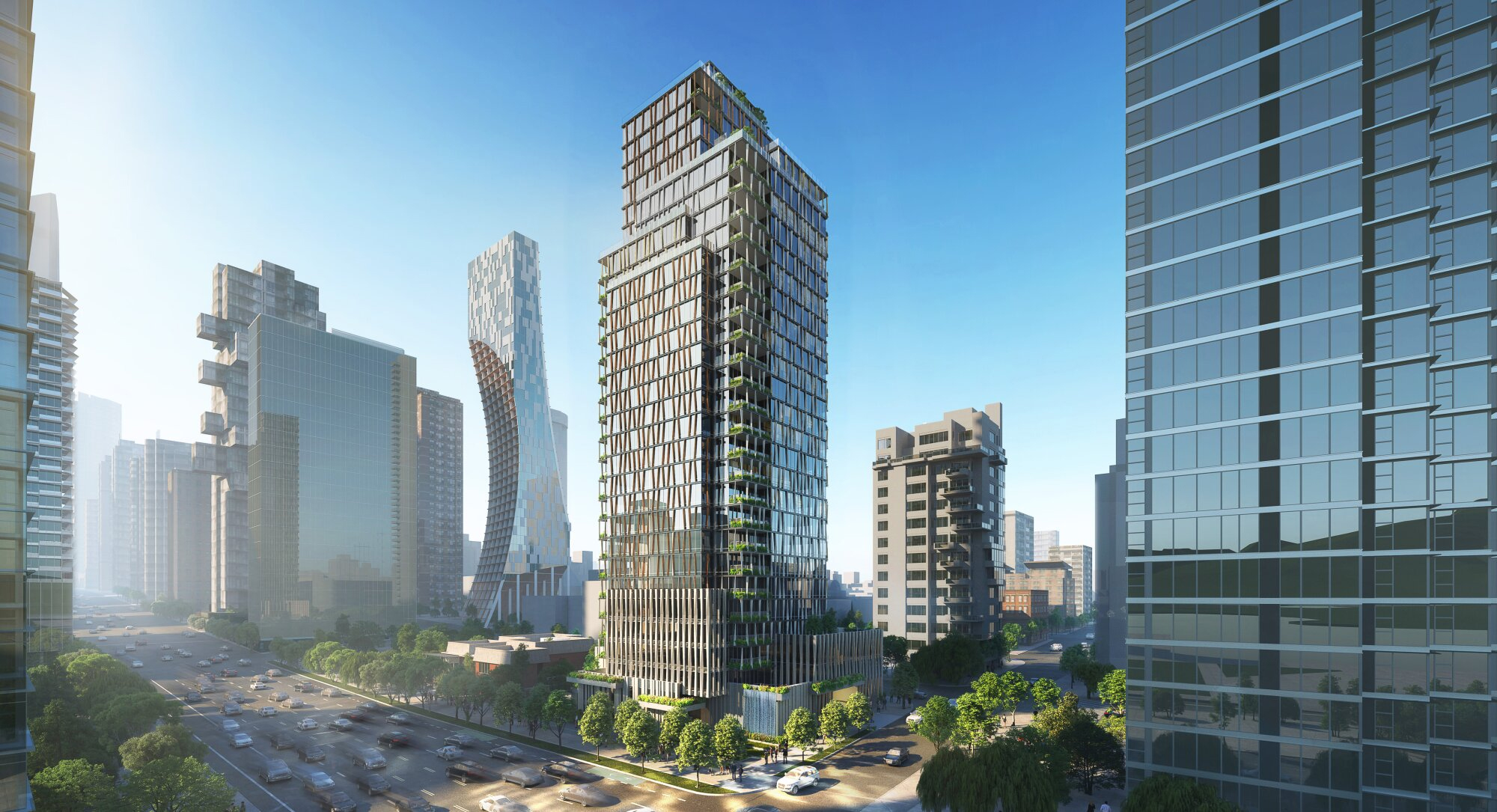 Kohn Pedersen Fox's mountainous Vancouver tower to include own ...