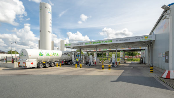 A gas station in Germany