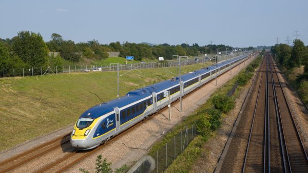 A Eurostar train on the UK side of the Channel Tunnel (Kabellege /David Gubler/CC BY-SA 4.0)