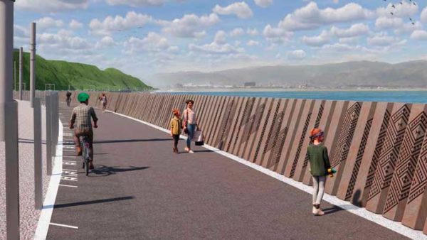 In Wellington, HEB will help design and build 4.5km of coastal paths around the harbour (Courtesy of Vinci)